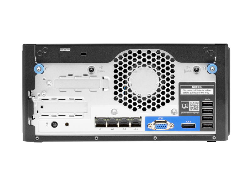 i00111149 HP Microserver Gen10+ achteraanzicht