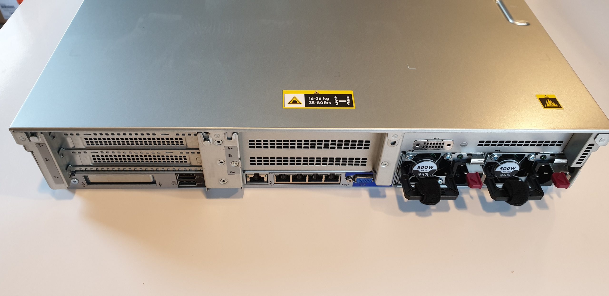 DL380 G10 24SFF Back DL380 G10 24SFF Back
